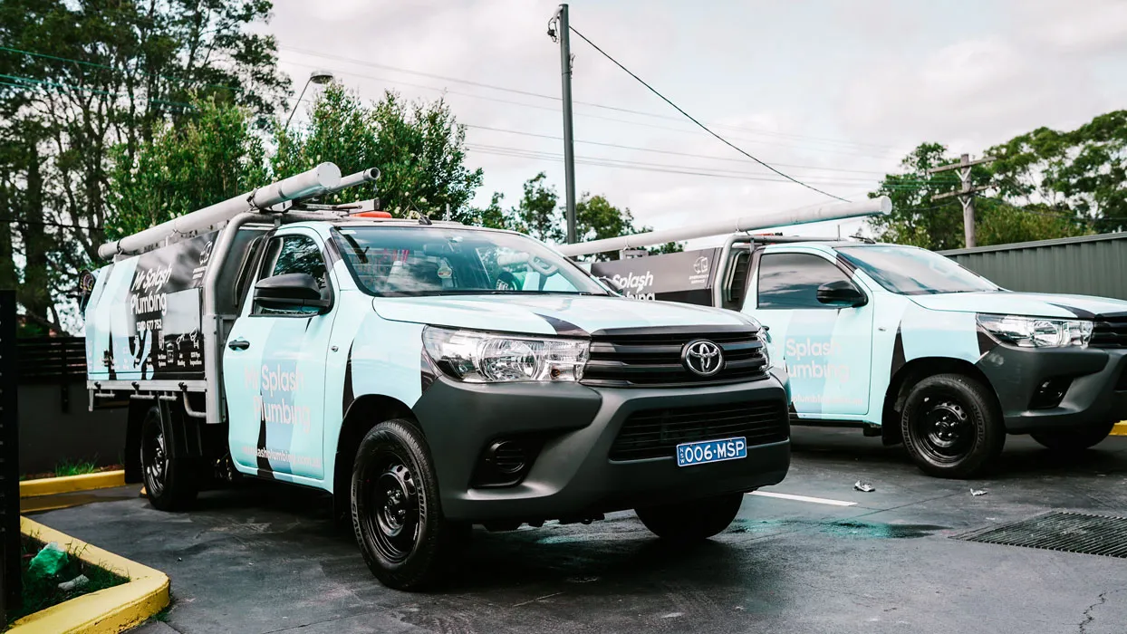 Mr Splash Plumbing emergency response utes stocked and ready to go