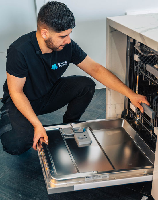 residential dishwasher installation