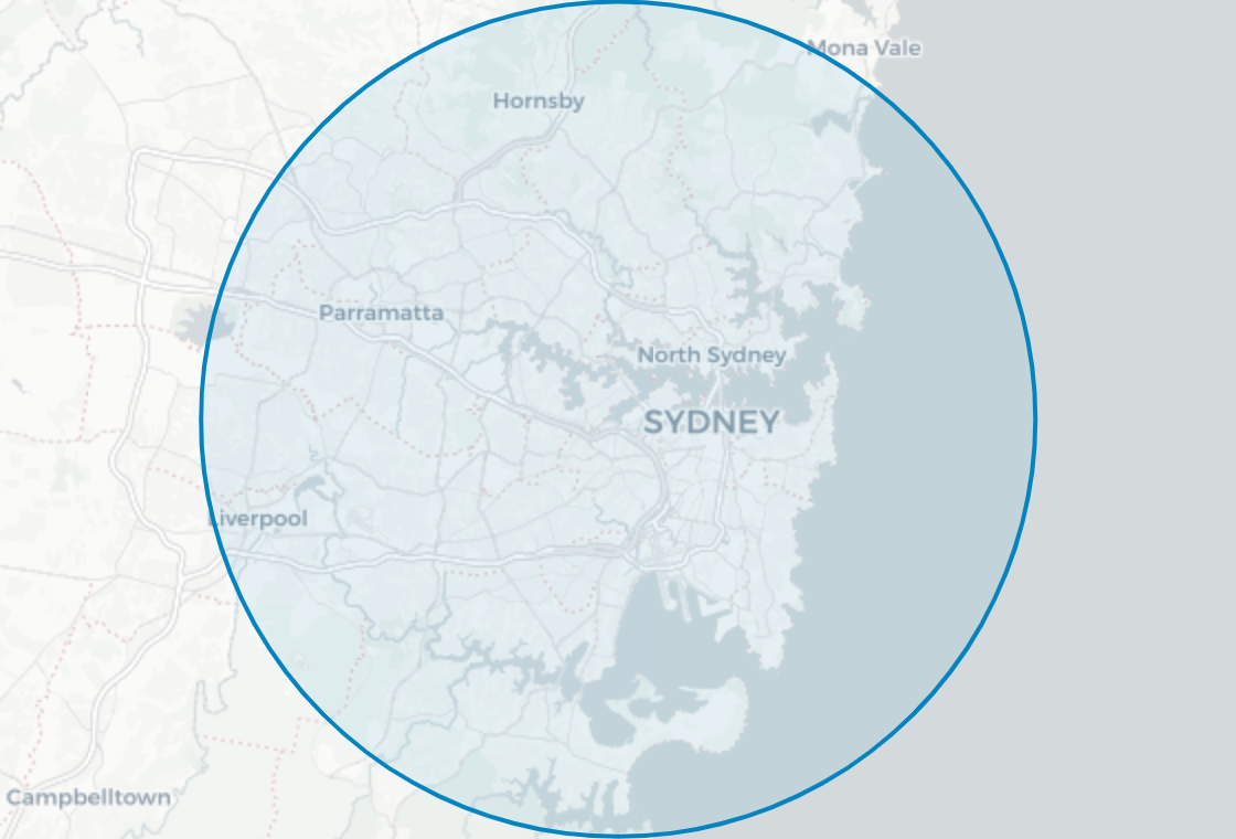 Map of Mr Splash plumbing service area in Warrawee