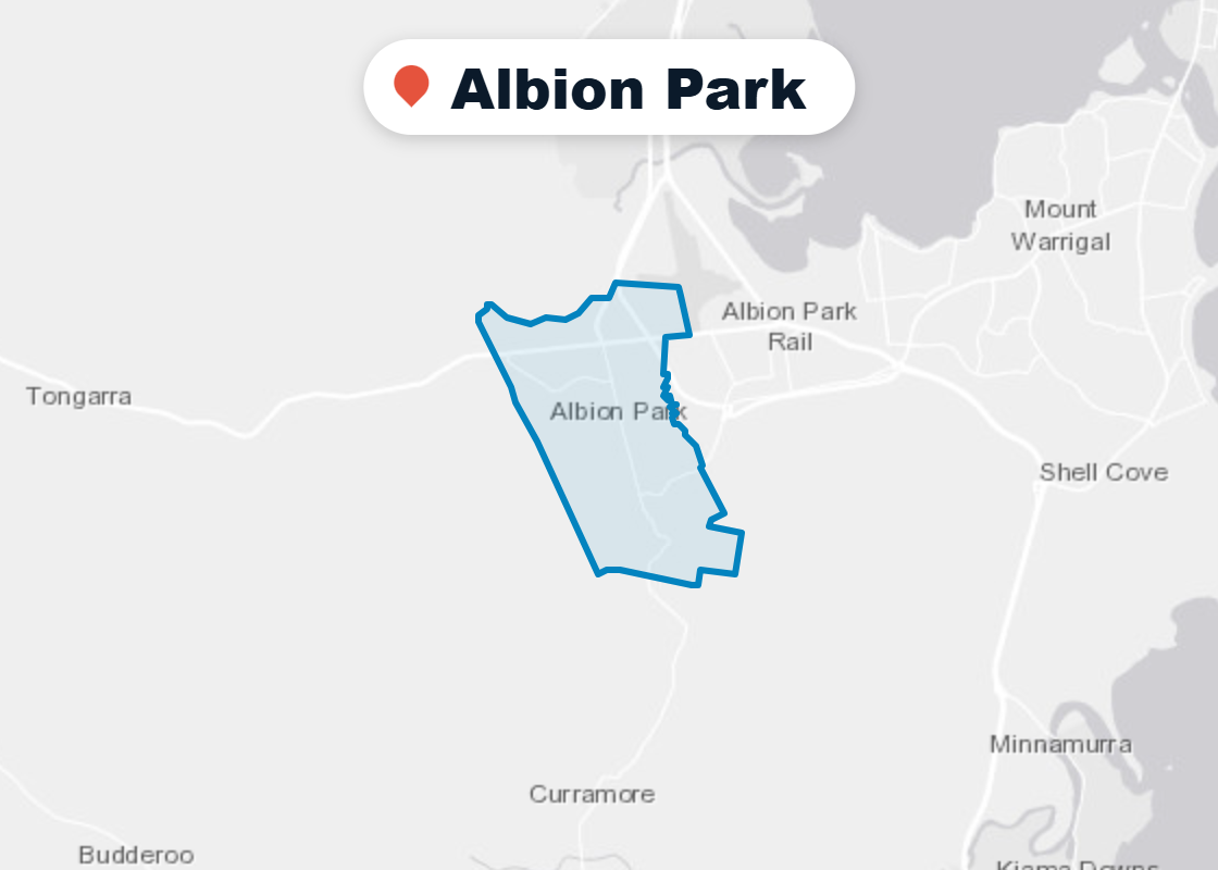 Map of Mr Splash plumbing service area in Albion Park