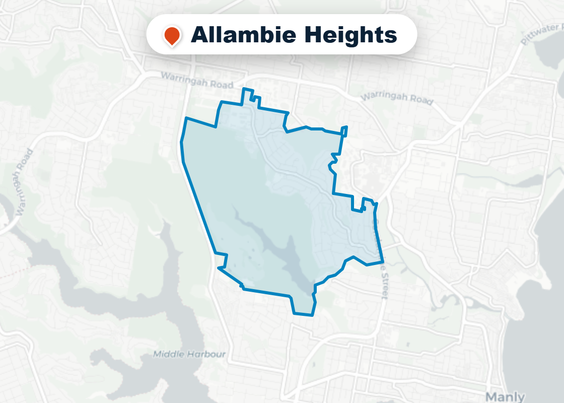 Map of Mr Splash plumbing service area in Allambie Heights