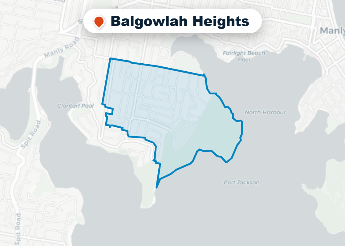 Map of Mr Splash plumbing service area in Balgowlah Heights