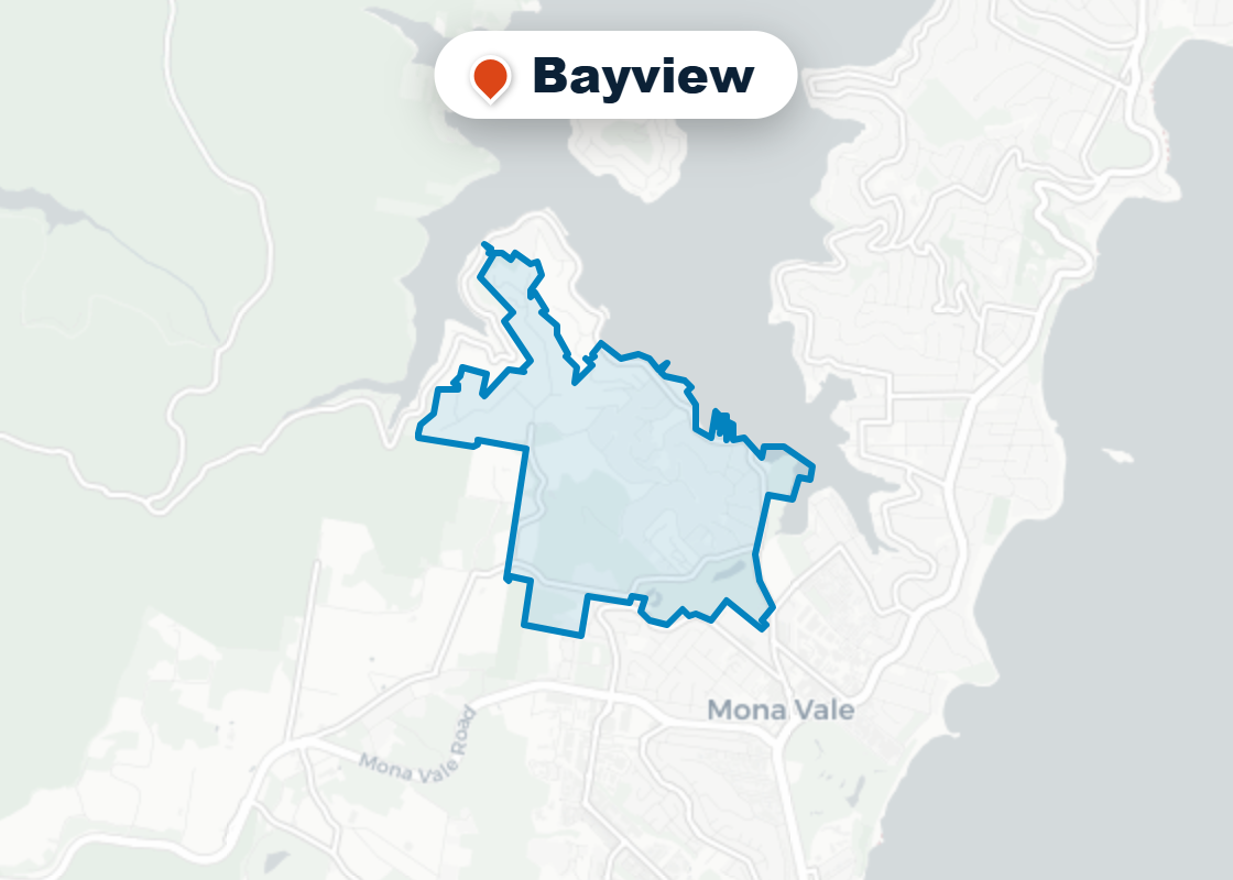 Map of Mr Splash plumbing service area in Bayview