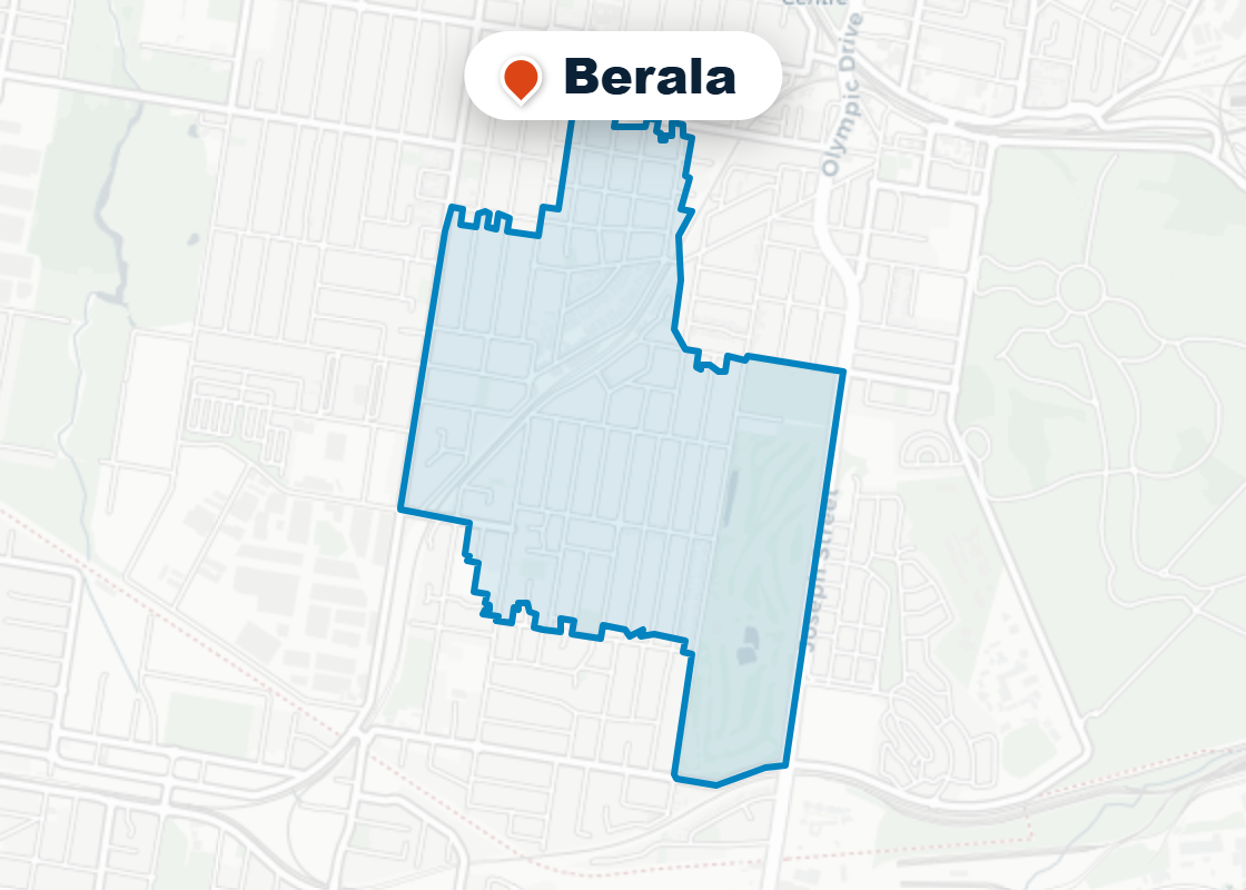 Map of Mr Splash plumbing service area in Berala