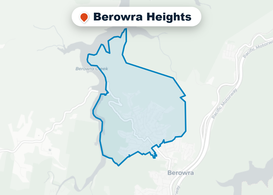 Map of Mr Splash plumbing service area in Berowra Heights