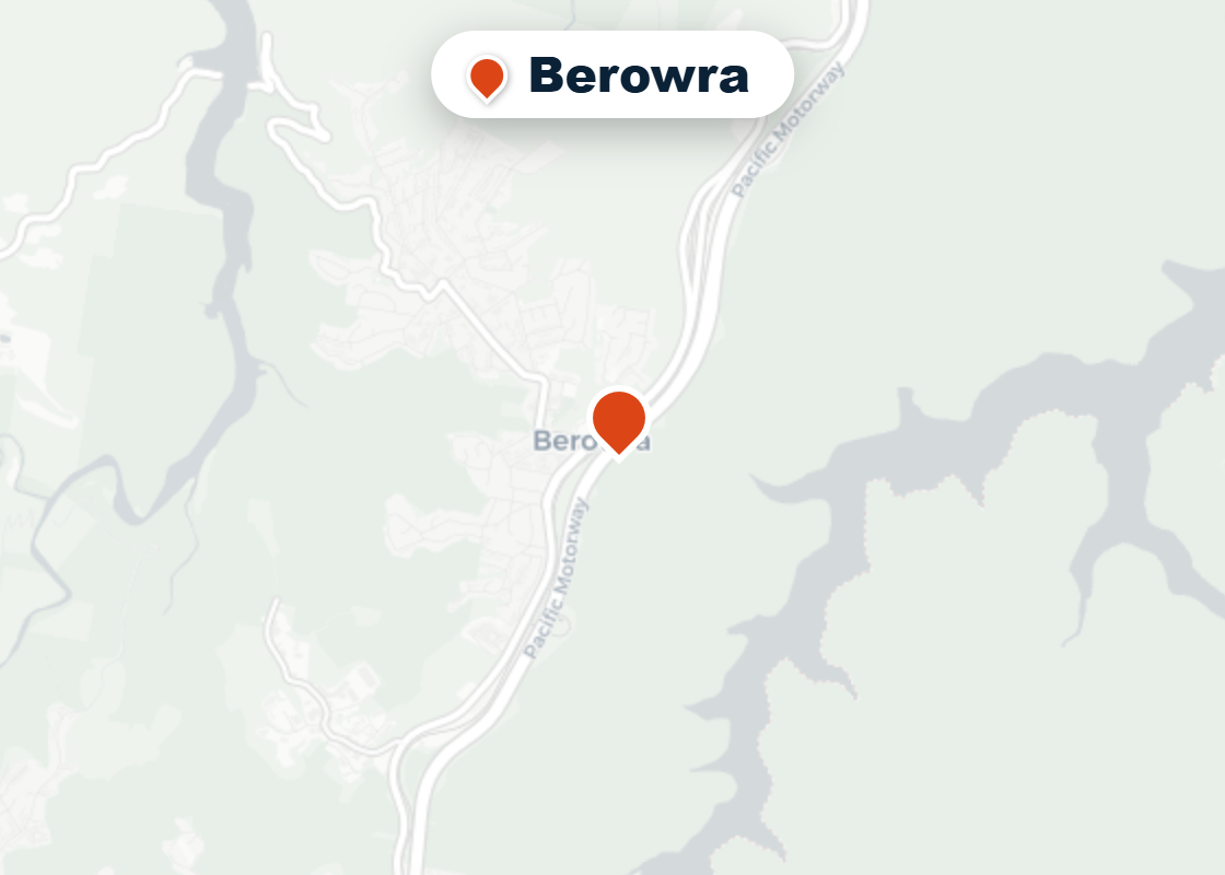 Map of Mr Splash plumbing service area in Berowra