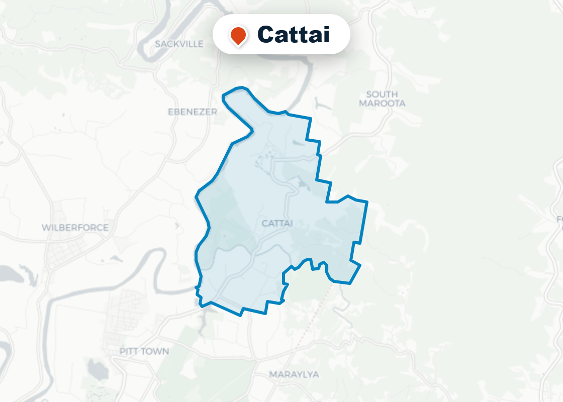 Map of Mr Splash plumbing service area in Cattai