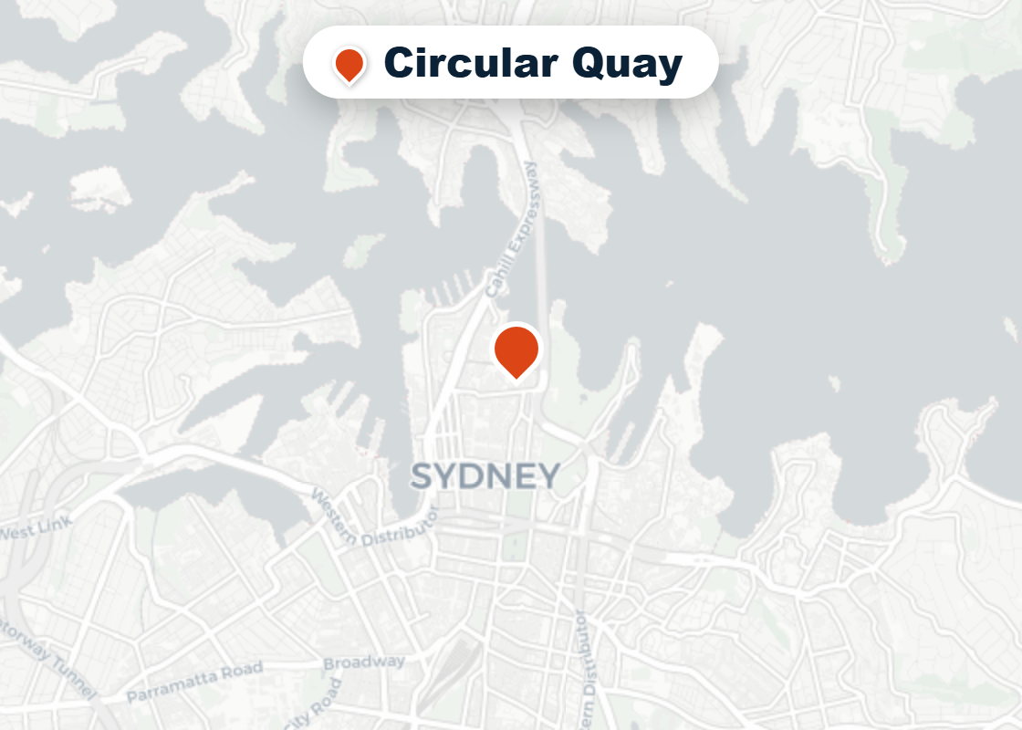 Map of Mr Splash plumbing service area in Circular Quay