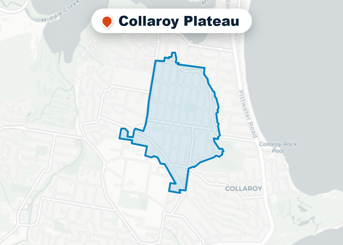 Map of Mr Splash plumbing service area in Collaroy Plateau