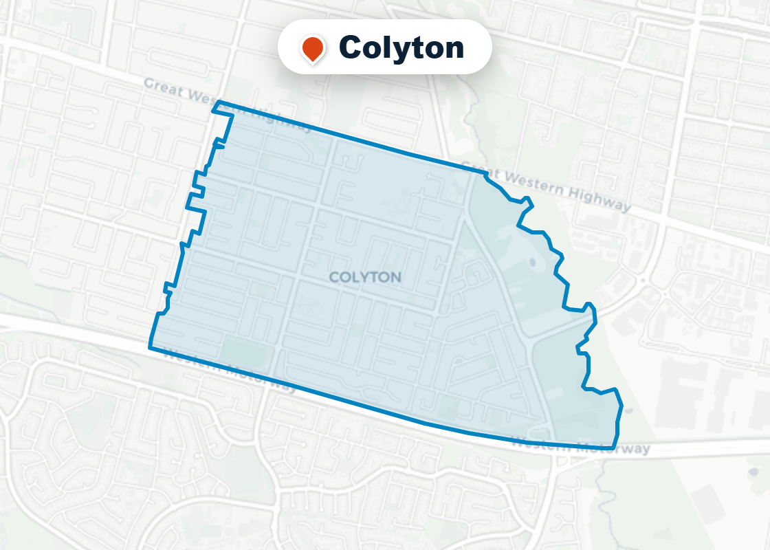 Map of Mr Splash plumbing service area in Colyton