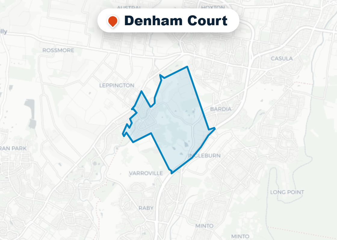 Map of Mr Splash plumbing service area in Denham Court