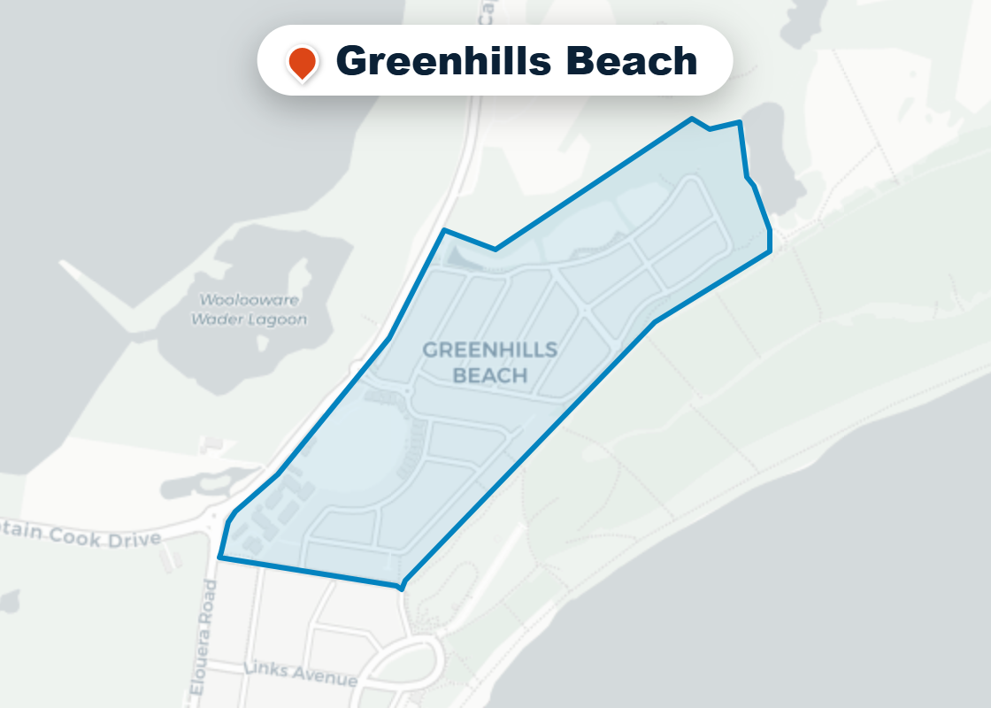 Map of Mr Splash plumbing service area in Greenhills Beach