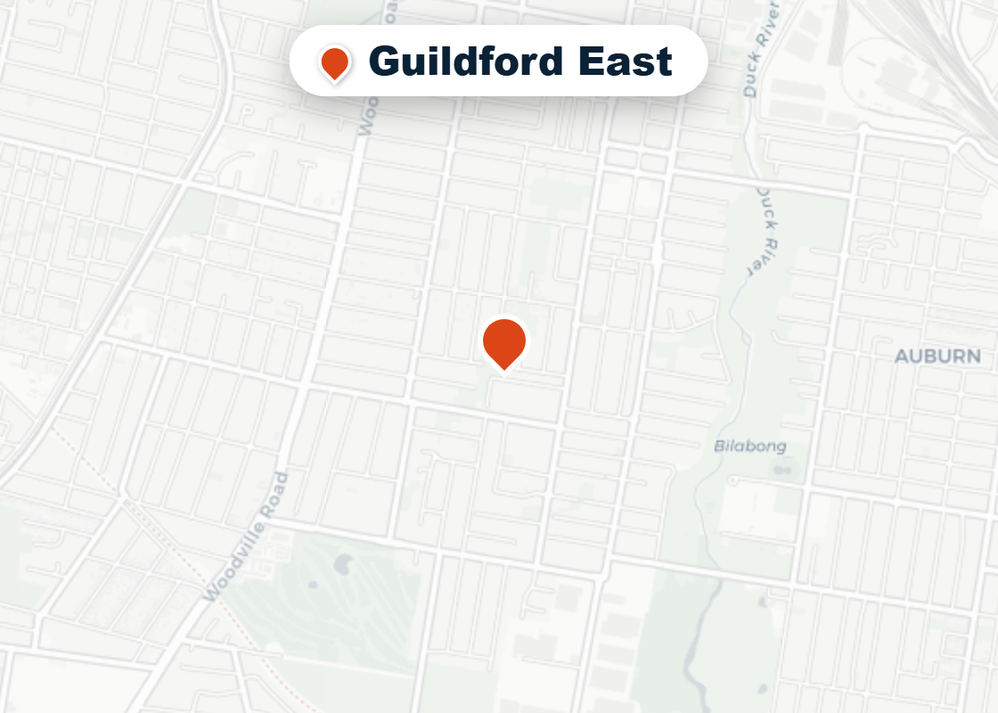 Map of Mr Splash plumbing service area in Guildford East