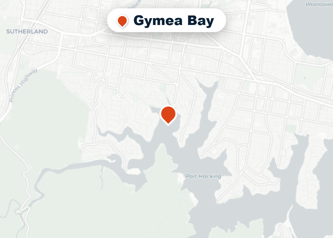 Map of Mr Splash plumbing service area in Gymea Bay