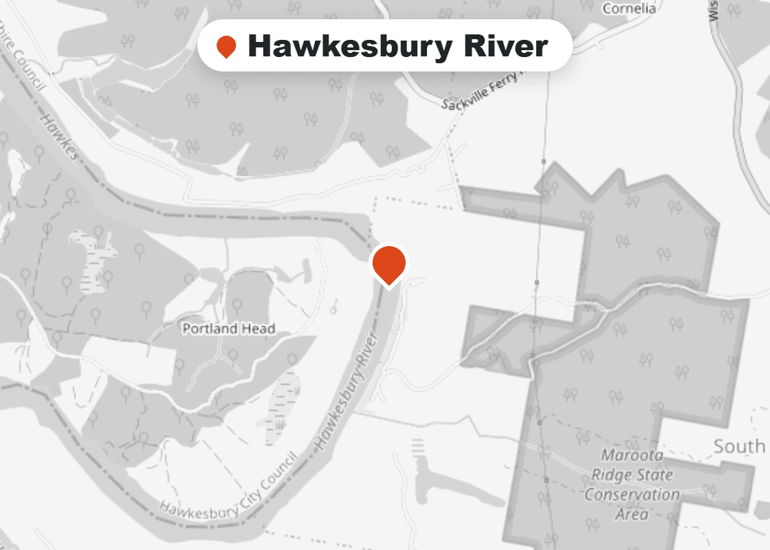 Map of Mr Splash plumbing service area in Hawkesbury River