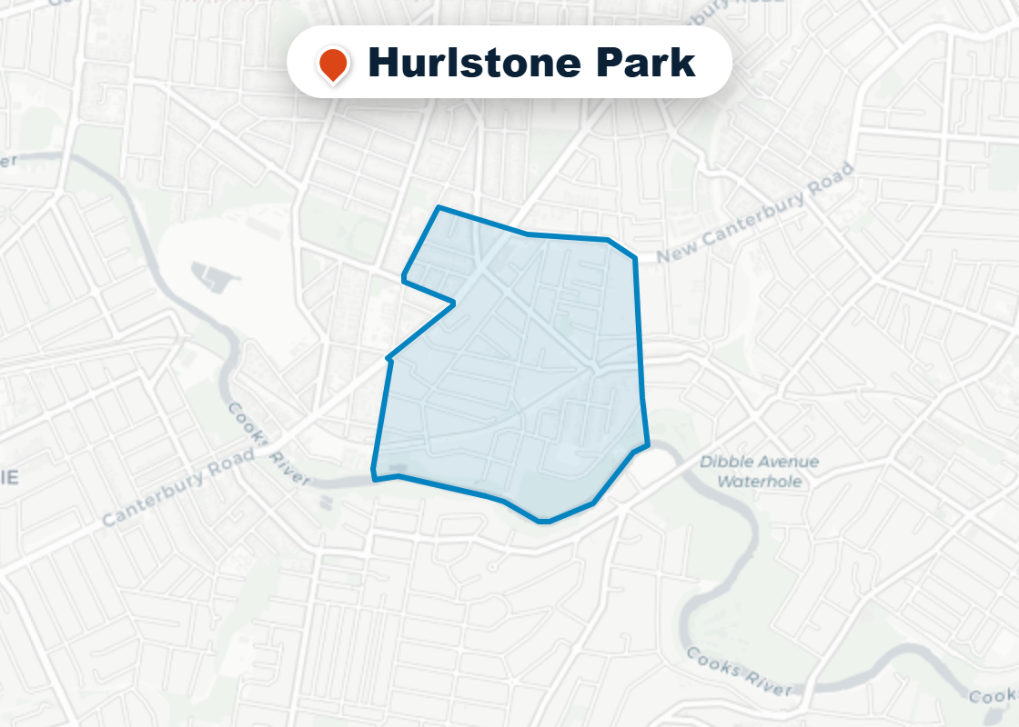 Map of Mr Splash plumbing service area in Hurlstone Park