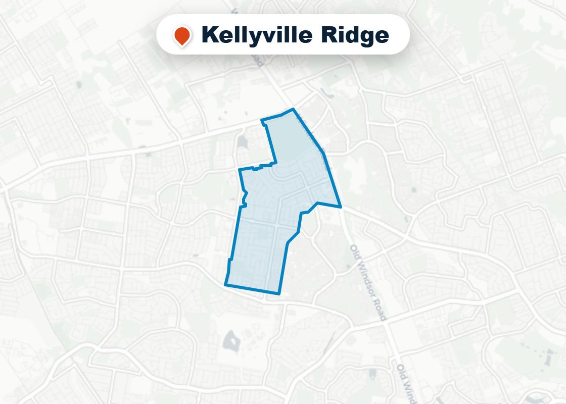 Map of Mr Splash plumbing service area in Kellyville Ridge