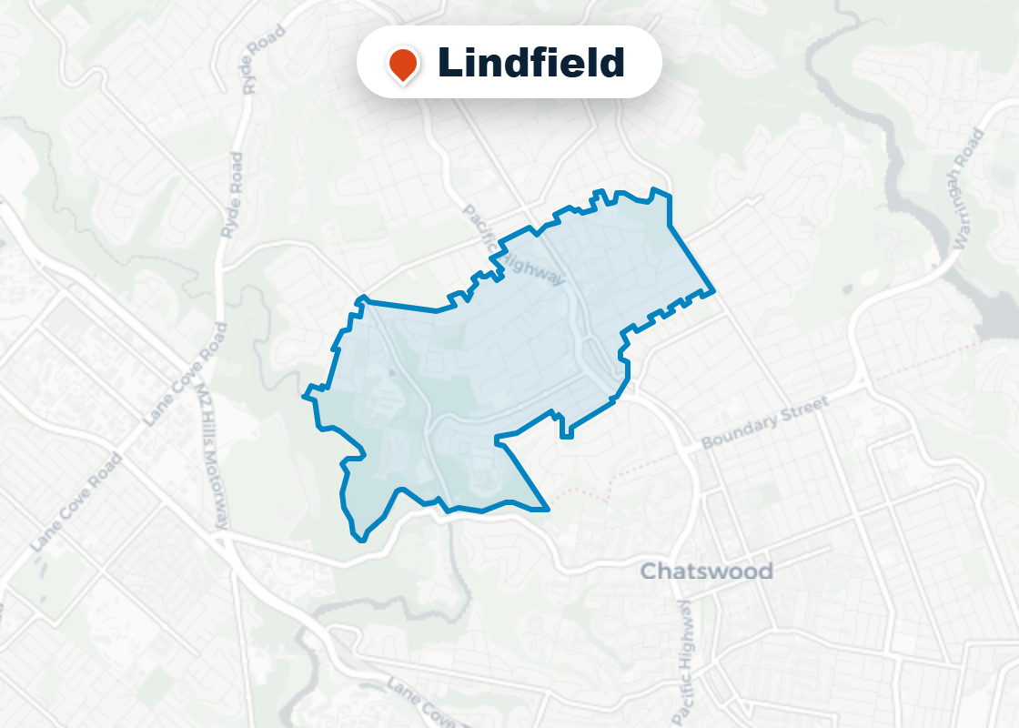 Map of Mr Splash plumbing service area in Lindfield