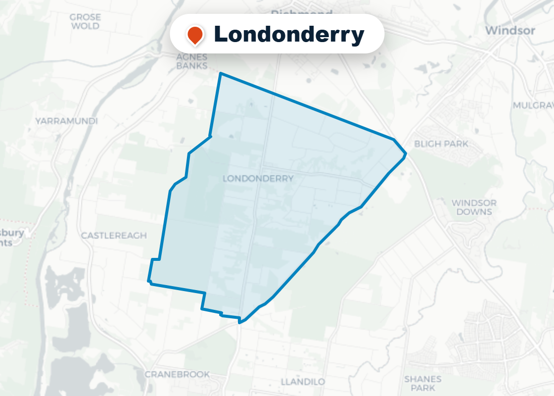 Map of Mr Splash plumbing service area in Londonderry