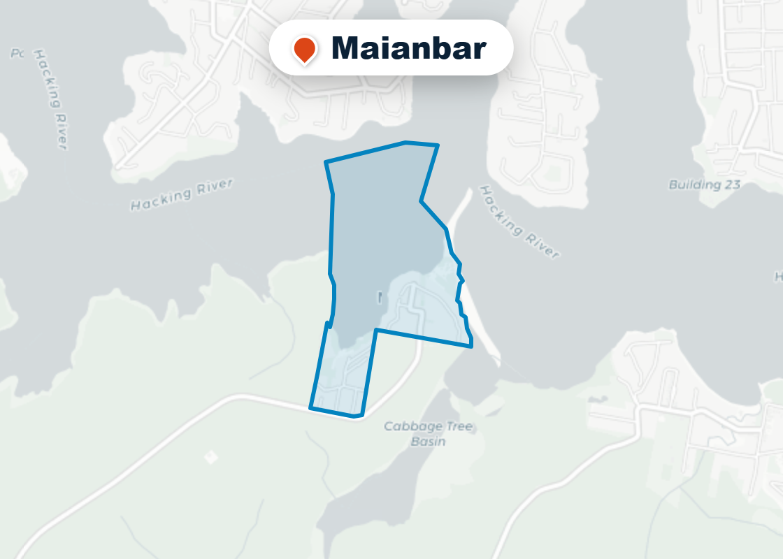 Map of Mr Splash plumbing service area in Maianbar