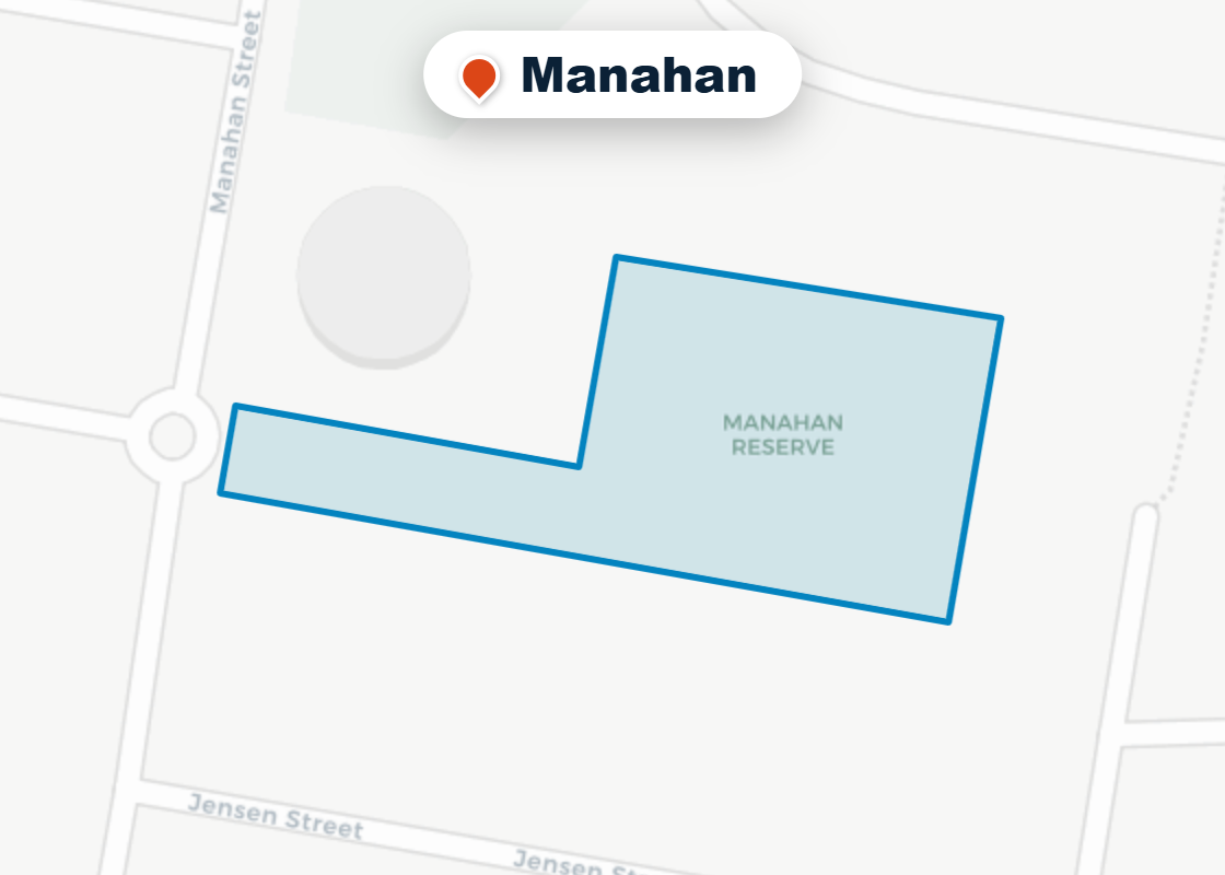 Map of Mr Splash plumbing service area in Manahan