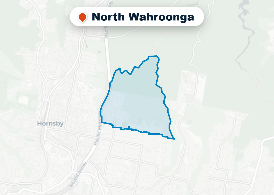 Map of Mr Splash plumbing service area in North Wahroonga
