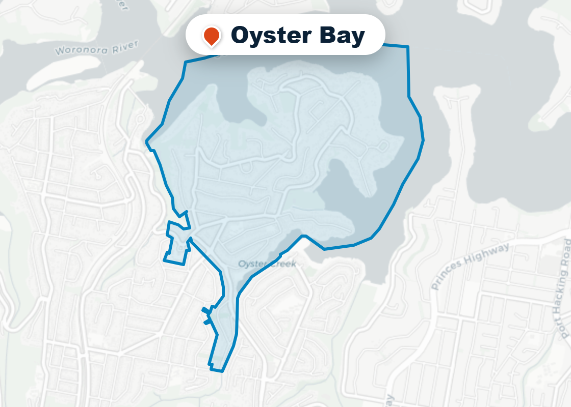 Map of Mr Splash plumbing service area in Oyster Bay