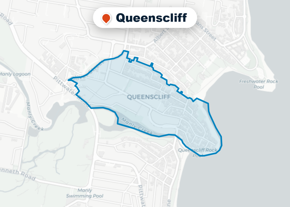 Map of Mr Splash plumbing service area in Queenscliff