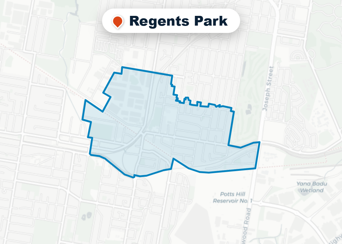 Map of Mr Splash plumbing service area in Regents Park