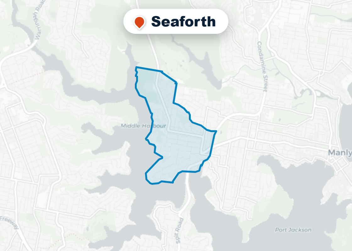 Map of Mr Splash plumbing service area in Seaforth