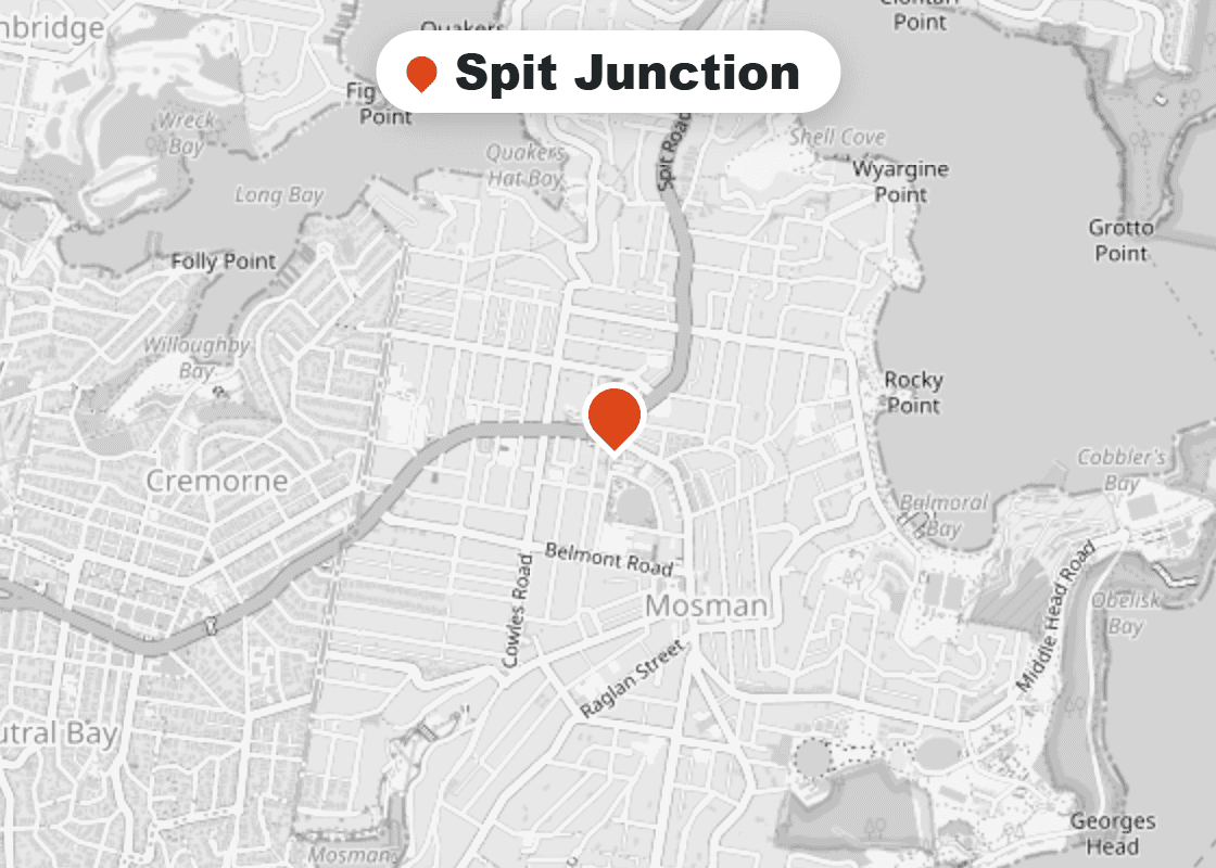 Map of Mr Splash plumbing service area in Spit Junction