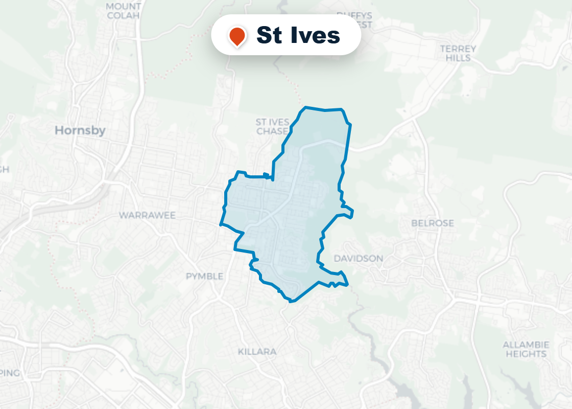 Map of Mr Splash plumbing service area in St Ives