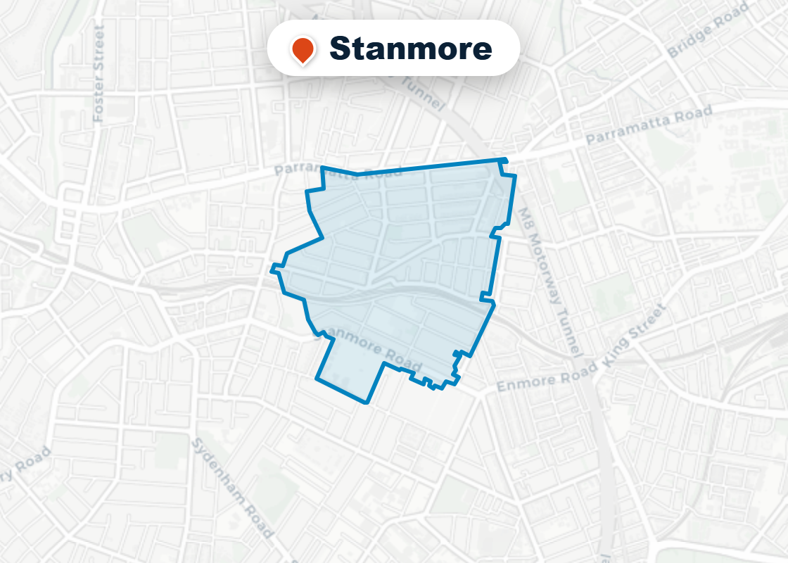 Map of Mr Splash plumbing service area in Stanmore