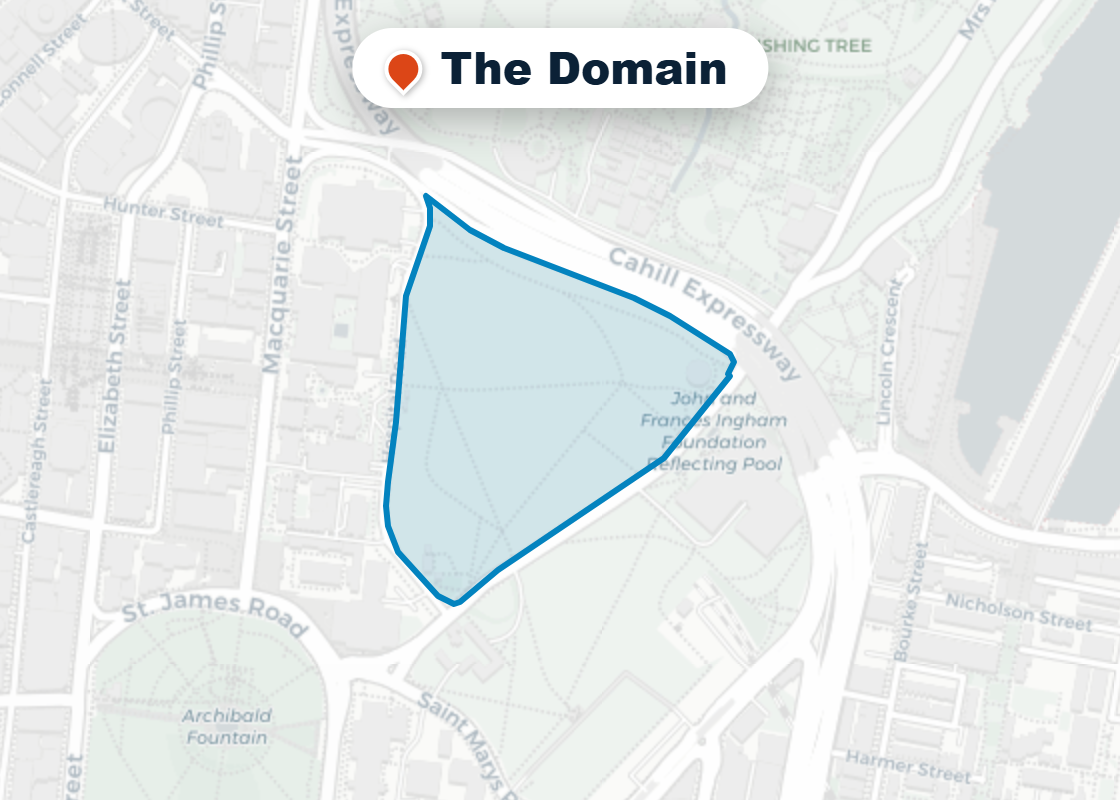 Map of Mr Splash plumbing service area in The Domain