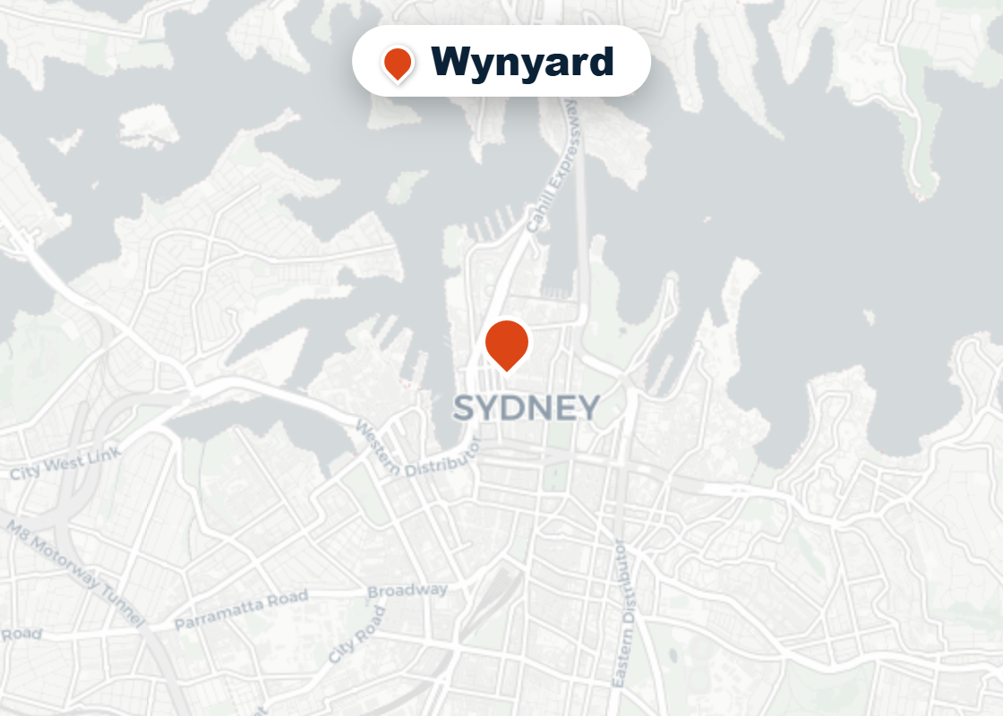 Map of Mr Splash plumbing service area in Wynyard